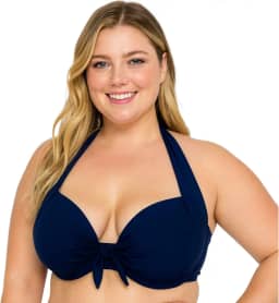 Top Biquíni Plus Size Sustentação Bojo Moda Praia Decote
