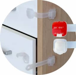 Kit 8 Trava Gaveta Armário Segurança Infantil TRANSPARENTE