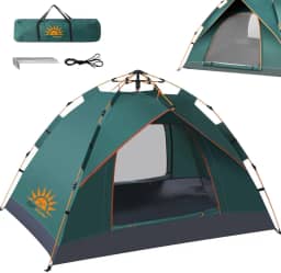 NEW HAWAII Barraca de Camping 2-3 Pessoas Impermeável com Mosquiteiro, Automático Fácil de Monta