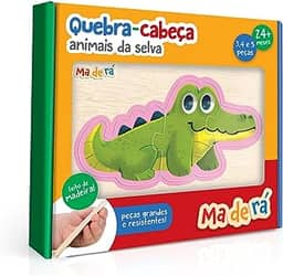 Toyster - Animais da Selva - Quebra-Cabeça - 3, 4 e 5 peças - Maderá