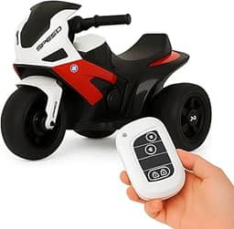 Moto Elétrica Infantil Kidino Xtreme 6V c/Controle Remoto - Segura e Divertida para Crianças 1 a 3 Anos