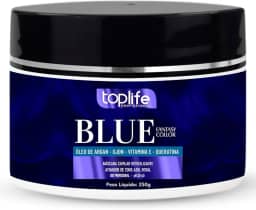 Máscara Matizadora Tonalizante Azul Royal Toplife Profissional 250g