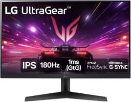 Monitor Gamer LG UltraGear 24” 24GS60F-B IPS Full HD 180Hz 1ms (GtG) NVIDIA® G-SYNC® AMD FreeSync™ HDR10 sRGB 99% HDMI DisplayPort