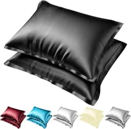 Kit 2 Fronha de Cetim Toque Seda Luxo Antifrizz Cabelo Capa Para Travesseiro Cama