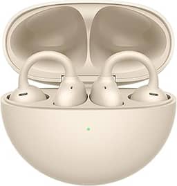 Fone de Ouvido Sem Fio, HUAWEI FreeClip, C-bridge Design, Tecnologia Open-Ear, Reconhecimento Automático de Posição Esquerdo-Direito, Bege