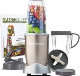 Nutribullet 900w De Potência Champagne Com 9 Itens - 5 Em 1 - Liquidificador, Multiprocessador, Blender, Mixer E Moedor 127v Nutribullet Champagne 110v