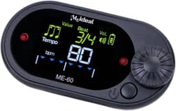 Almencla Gerador de tons de metrônomo digital, metrônomo eletrônico profissional compacto e resistente para contagem vocal para músicos de violão e piano, Preto