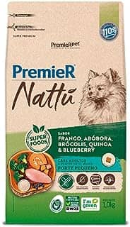 PremieR Pet Nattu Ração Seca para Cães Adultos Porte Pequeno Sabor Frango e Abóbora 1kg