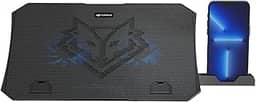 Base para Notebook C3Tech NBC-40BK 15,6' Preto Refrigerada com 2 Cooler Fans com Led Azul, 5 niveis de ajuste de altura, USB Adicional, compativel com notebooks até 15,6', suporte para celular