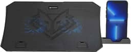 Base para Notebook C3Tech NBC-40BK 15,6" Preto Refrigerada com 2 Cooler Fans com Led Azul, 5 niveis de ajuste de altura, USB Adicional, compativel com notebooks até 15,6", suporte para celular