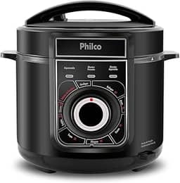 PANELA DE PRESSAO MULTIFUNCIONAL INOX PPP02PI 127V, PHILCO, Preto