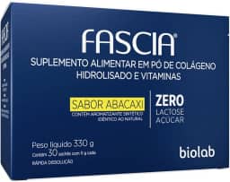 Fascia Colágeno Sabor Abacaxi Com 30 Saches