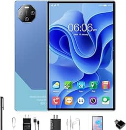 Tablet com tela de 11,6 polegadas, 16 GB de RAM + 512 GB de ROM, câmeras de 24 e 32 megapixels, bateria de 12.000 mAh, edição WiFi, Android 13 (Azul)