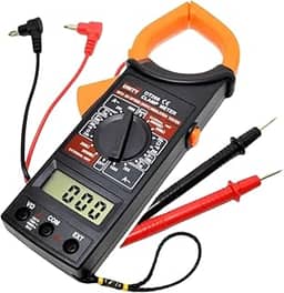 Alicate Amperímetro Digital Portátil 1000A Multímetro Profissional com Display LCD, Cabos de Teste e Estojo – Medição de Tensão, Corrente e Resistência, Startools