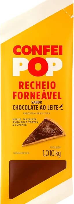 Recheio Forneável Confeiteiro pop Chocolate ao Leite 1,010 kg – Harald