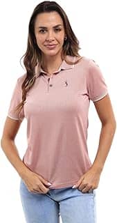 Camisa Polo Feminina em Viscose Manga Curta Conforto Casual