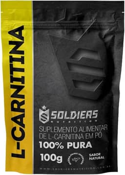 L - Carnitina 100g 100% Puro Importado - Soldiers Nutritions