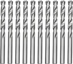 Kit de 10 Brocas para Aço, Metal e Inox, 3mm x 6cm, Aço Carbono Rápido