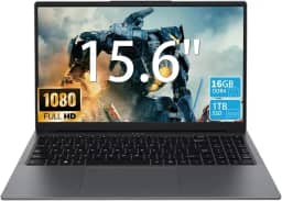 Laptop para jogos de 15,6 polegadas – Processador AMD Ryzen 7 5825U (8C/16T, 2,0-4,5GHz), placa de vídeo AMD Radeon, 16GB DDR4 RAM 1TB NVMe SSD com KB retroiluminado, leitor de impressão digital
