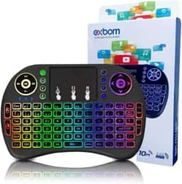 Mini Teclado com Touchpad Wireless BK-BTI8LED EXBOM