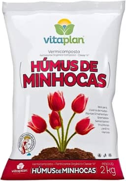 Fertilizante Adubo Organico Humus De Minhoca Vermicomposto Para Todas as Plantas 2kg