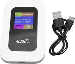 Cffuvros Dispositivo de Ponto de Acesso Wi -Fi, Plugue e Reprodução de Hotspot Móvel, 300 Mbps de Alta Velocidade 4G Wifi Router para Camping de Viagens
