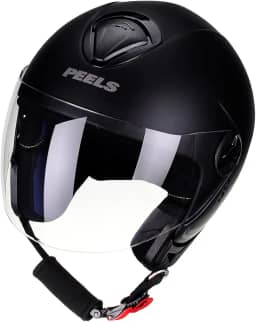 Capacete Aberto Peels Freeway New Classic Preto Fosco