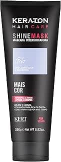 Keraton, Máscara matizadora hidratante, Trata e colore, Para cabelo louro e descolorido, Shine Mask, 250g, Gelo