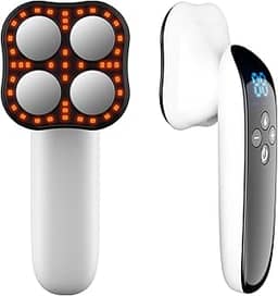CENXIGO Massageador de celulite com 4 cabeças Pro Max, sem fio para braços, pernas e costas.