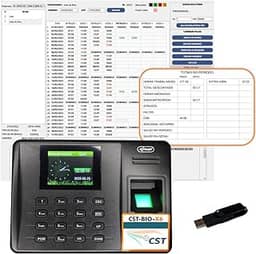 Relógio Ponto Biométrico kp-1028 com Programa de Gerenciamento sem Mensalidade e Pendrive