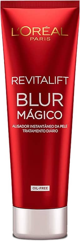 L'Oréal Paris Revitalift Primer Facial Blur Mágico, com Textura Oil-Free e Efeito Matte Aveludado, Disfarça Poros e Rugas, Uniformiza a Pele Instantaneamente, 27g