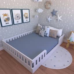 Cama Montessoriana Casal Cori Yescasa Branco