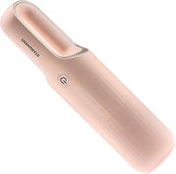 STARUMENT Aspirador de pó portátil para poeira, pelos de animais de estimação, sujeira da casa, interior de carro, leve, fácil de usar, bateria de design compacto recarregável com cabo USB-C, rosa