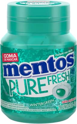 Gomas de Mascar, Mentos, Pure Fresh Wintergreen, Sem Açúcar, Sabor de Menta Verde - 56g | 28 Unidades