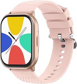 Relógio Digital Feminino Masculino Smartwatch Inteligente Bluetooth, Full Touch a Prova d 'água IP68 com 120+ Modos de Exercício e Esporte, Ouro Rosa