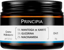 PRINCIPIA, Creme Hidratante Facial 5% Manteiga de Karité + 5% Glicerina + 2% Niacinamida CH-01 com 50g