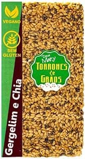 Torrone de Sementes de Gergelim e Chia Vegano Dona Mary 32g