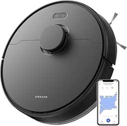 DREAME D9 Max Gen 2 Robô Aspirador de Pó e Passa Pano, 6000Pa, Para Pisos e Pelos de Pets, 285 Min Autonomia, Navegação LDS 360°,Mapeamento Multinível, App/Voz(Alexa/Google), Bivolt
