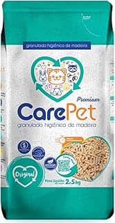 Granulado Higiênico de Madeira CarePet Gatos 2,5Kg