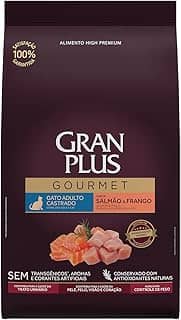 Ração Para Gatos Castrados Gran Plus Gourmet Salmão E Frango 10,1Kg