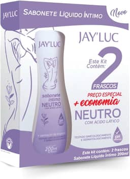 Kit Sabonete Líquido Íntimo Neutro Jay Luc 200Ml Combo Sabonete Íntimo Com Ácido Lático Roxo Todos Os Tipos De Pele Este Kit Contém 2 Frascos De 200Ml