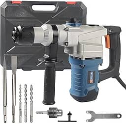 Martelete Perfurador Rompedor Profissional 2x1 SDS PLUS 850W 4.5J 26mm 110V com Acessórios e Maleta - FortG
