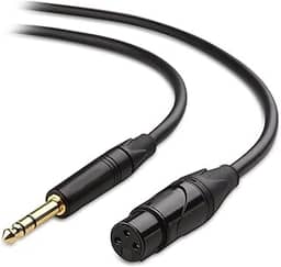 Cabo P10 Stereo/XLR Femea 3 Metros Balanceado Microfone U118