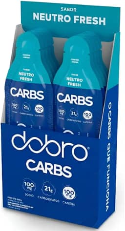 Carbs Gel Dobro sabor Neutro Fresh com Cafeína (10un x 30g)