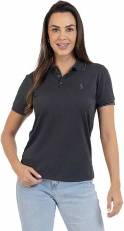 Camisa Polo Feminina Piquet Viscose Dry Premium Leve Acinturada Básica Casual Conforto Elegância Praticidade trabalho dia a dia