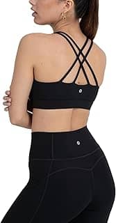 Sutiã feminino Active Ultraluxe com tiras de impacto médio, Athleisure, elástico em 4 direções