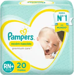 Fralda Pampers Recém-Nascido Tamanho RN+ 20 Unidades