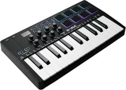 M-VAVE VEDO Teclado MIDI SMK-25 Profissional 25 Teclas com Pads RGB, Conexão USB/BT, Compatível com Windows/Mac/iOS/Android, Ideal para Produção Musical, Home Studio e Performances Ao Vivo Controle