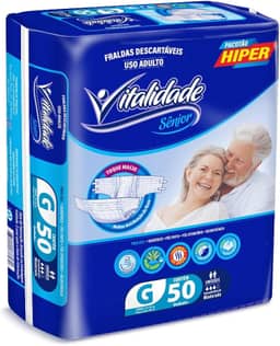 Fralda Descartável Geriátrica Prevent Care Pacotão Revenda Fita (TAMANHO G 50 UNIDADES 70 a 85kg)