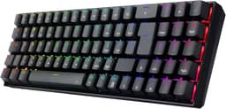 Teclado Mecanico Gamer Redragon ZED Pro, RGB, Wireless, Switch Marrom - K627P-WNS-B (PT-BROWN) - Preto"